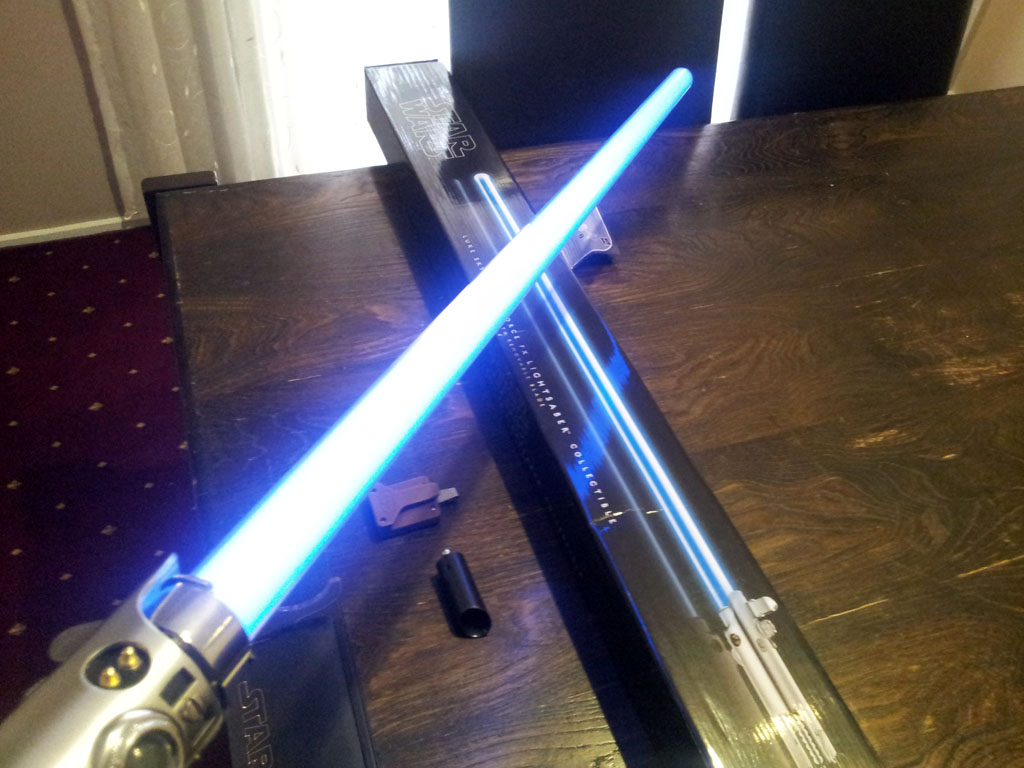 luke skywalker toy yellow lightsaber